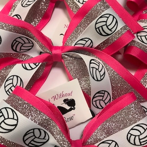 VolleyBall MidSize Hair Bow - Customize Your Colors