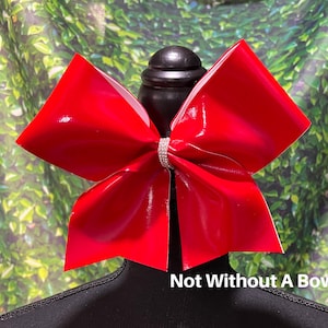 Red Signature Bow - Autograph Cheer Bow - Write On Bow Cheer Bow | Ready To Ship