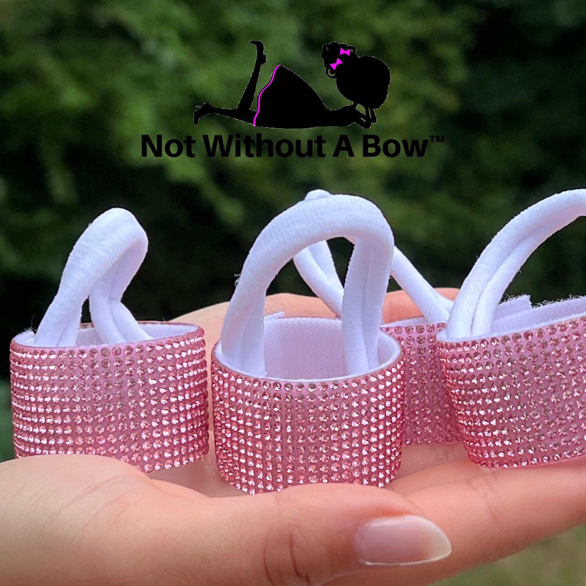 Pink Rhinestone Ponytail Cuff - Etsy display picture 3