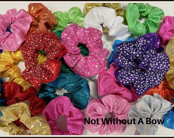Hair Scrunchie - Cheer Scrunchie - Bling Scrunchie - Rhinestone Scrunci - Mystique Scrunchie - Gymnastics Scrunchie - Custom Scrunchie