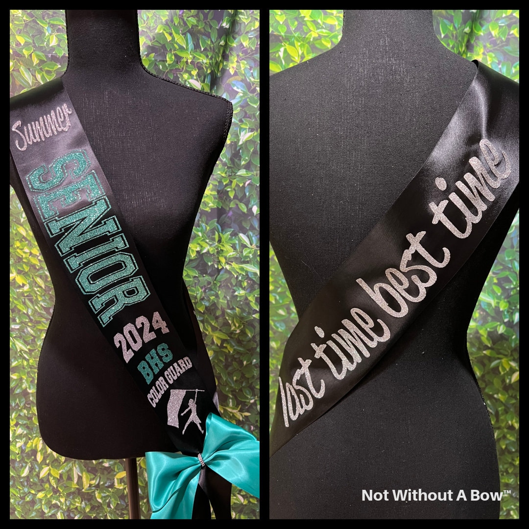 Senior Sash 2025 Senior Night Sash Custom Senior Sash Wide Sash