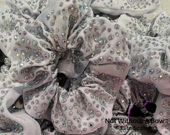 Elite Rhinestone Hair Scrunchie - Cheer Scrunchie - Bling Scrunchie - Mystique Scrunchie - Gymnastics Scrunchie - Choose Colors