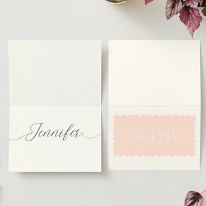 Editable Wedding Place Card Template Set Elegant Five-card Design ...