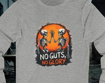 Funny Skeleton High Five Long Sleeve Shirt - Gothic Halloween Graphic Tee