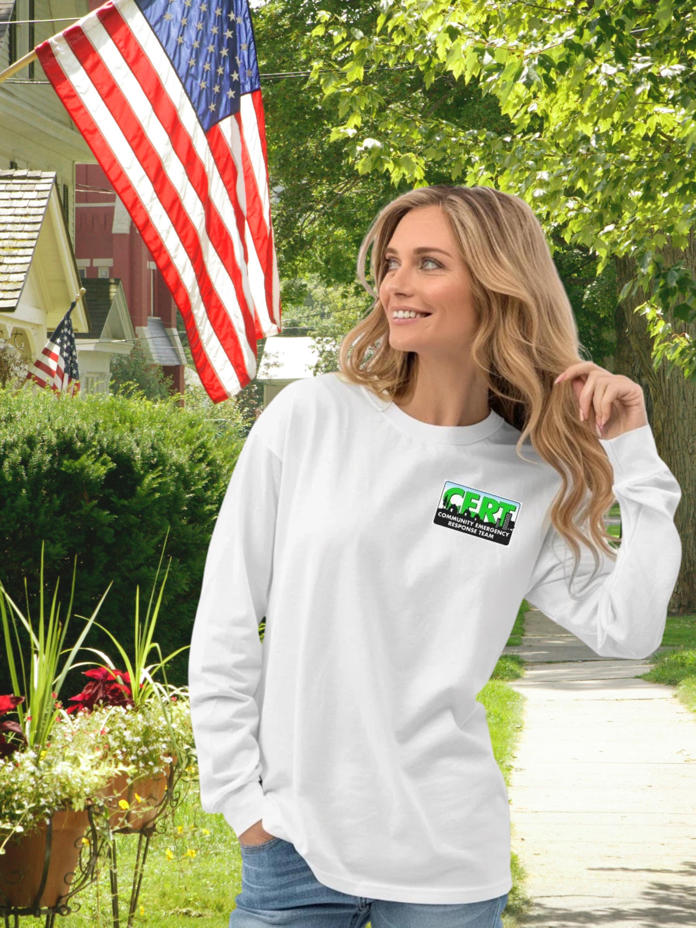 CERT Long Sleeve Shirt: Comfort Colors, Community Emergency