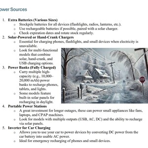 Power Outage Guide, Disaster Plan, Preparedness, Prepping, Prepper, Emergency Plan, Survival, emergency response, disaster plan, checklist, shtf