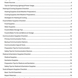 Power Outage Guide, Disaster Plan, Preparedness, Prepping, Prepper, Emergency Plan, Survival, emergency response, disaster plan, checklist, shtf
