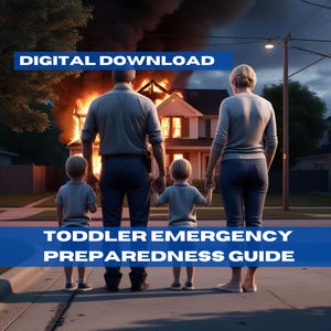 Toddler Emergency Preparedness Guide, Activity Workbook: Emergency Planner (Digital Download)