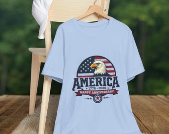 アメリカ建国250周年記念シャツ - 1776-2026 愛国的なUSA Tシャツ