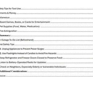 Power Outage Guide, Disaster Plan, Preparedness, Prepping, Prepper, Emergency Plan, Survival, emergency response, disaster plan, checklist, shtf