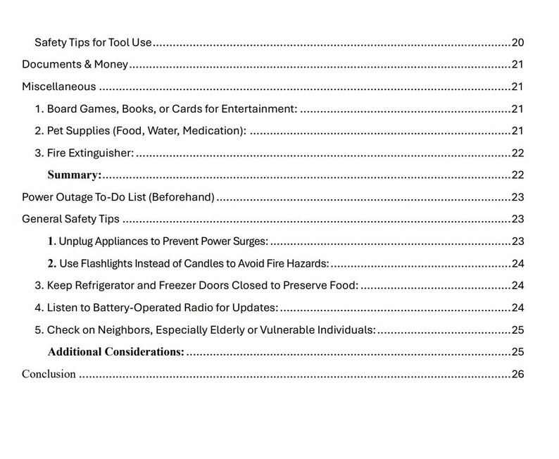 Power Outage Guide, Disaster Plan, Preparedness, Prepping, Prepper, Emergency Plan, Survival, emergency response, disaster plan, checklist, shtf