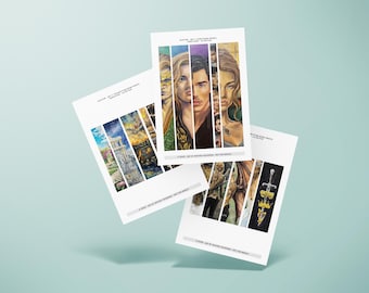 Digital Download - ACOTAR Set 1 Book Edge Prints - Full Set