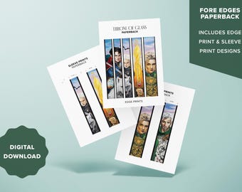 Throne of Glass - Paperback Book Edges - Digital Download | Fore Edges Only