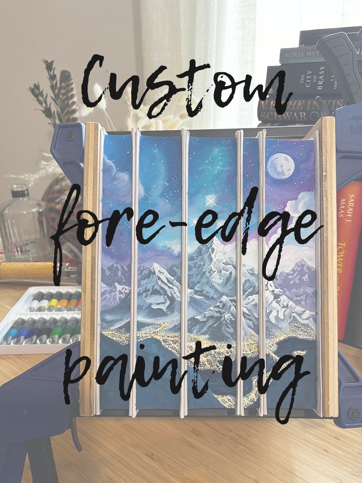 Custom fore-edge painting (Do not purchase - please read listing description)