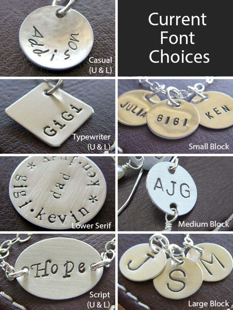 Custom Keychain Personalized with Your Message Hand Stamped Sterling Silver Key Chain Birthday or Anniversary Milestone A Great Gift image 4