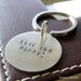 Personalized Sterling Silver Keychain Hand Stamped With Your Special ...