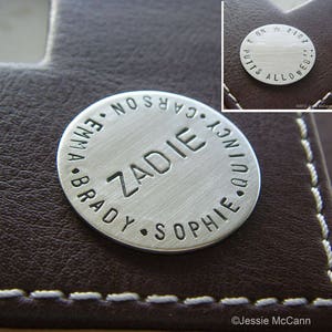 Custom Golf Ball Marker - Personalized with Your Message - Hand Stamped Sterling Silver Keepsake - Makes a Great Gift!