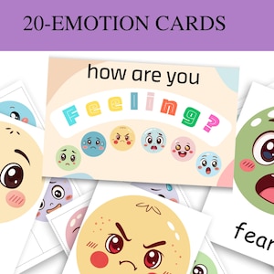Emotions cards for Preschool and Kindergarten – SEL Printable Activities for Kids
