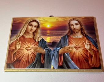 Dipinto Sacro Cuore Di Gesu Gesù Icone Quadri Immagine - Foto 11