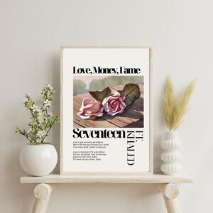 Set of 2 Seventeen, Wall Art, Wall Prints, Digital Download, SVT, Love Money Fame, Water, Album, Seventeen Album, Khaled, SVT Album, KPOP