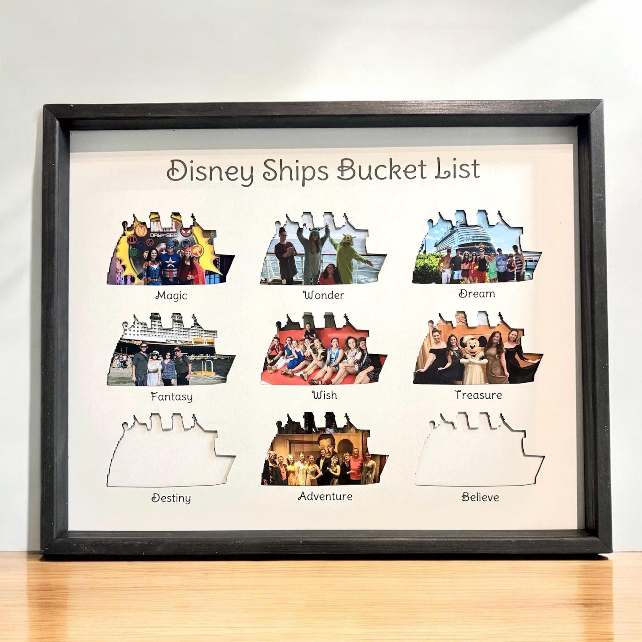 Bucket List - Cruise Ships | Photo Frame | Castaway Club | Fan