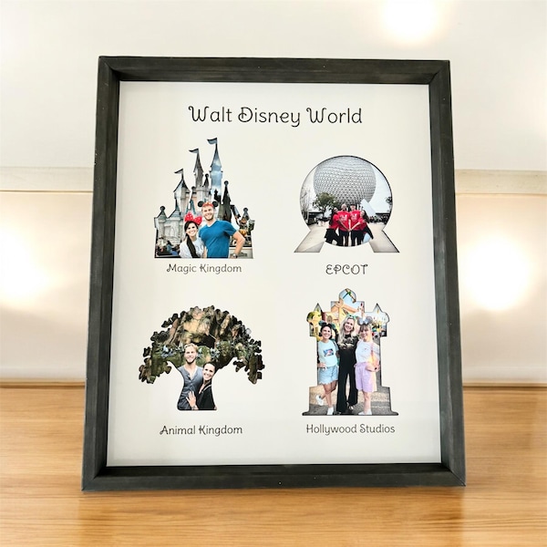 Bucket List - Orlando Parks | Photo Frame | Icon Castle | Fan Gift | Wall Art