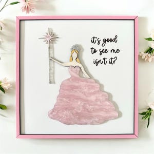 Wicked Film Musical inspirierte 3D Kunst | Elphaba | Glinda | Fiyero