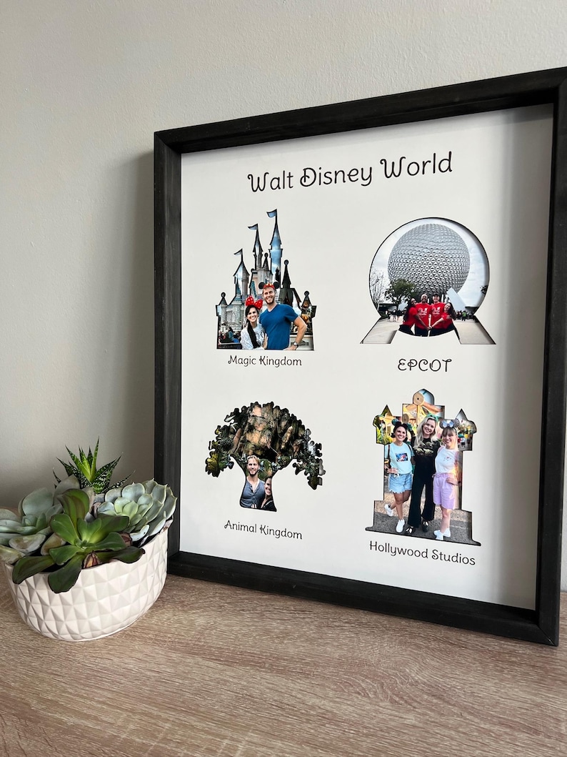 Bucket List - Orlando Parks | Photo Frame | Icon Castle | Fan Gift | Wall Art image 2