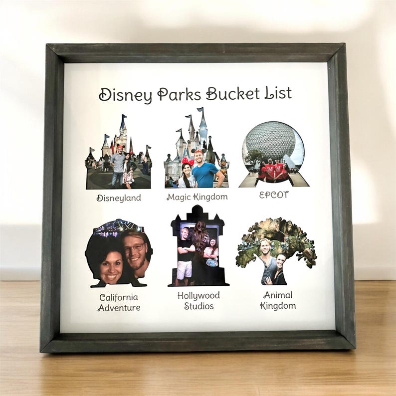 Bucket List - U.S. Parks | Photo Frame | Icon Castle | Fan Gift | Wall ...