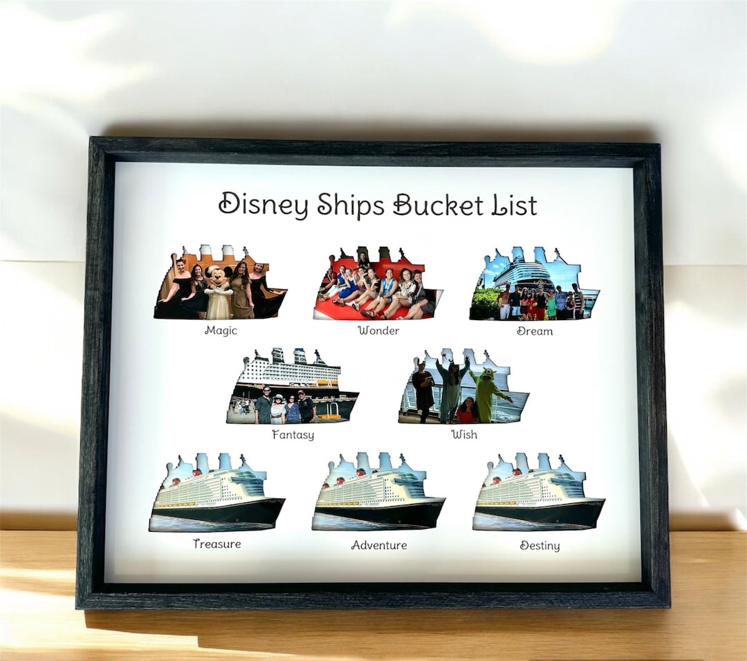 Bucket List - Cruise Ships | Photo Frame | Castaway Club | Fan