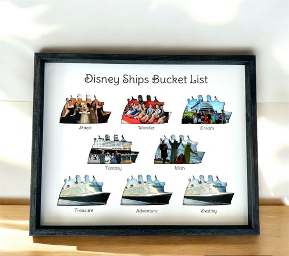 Bucket List - Cruise Ships | Photo Frame | Castaway Club | Fan