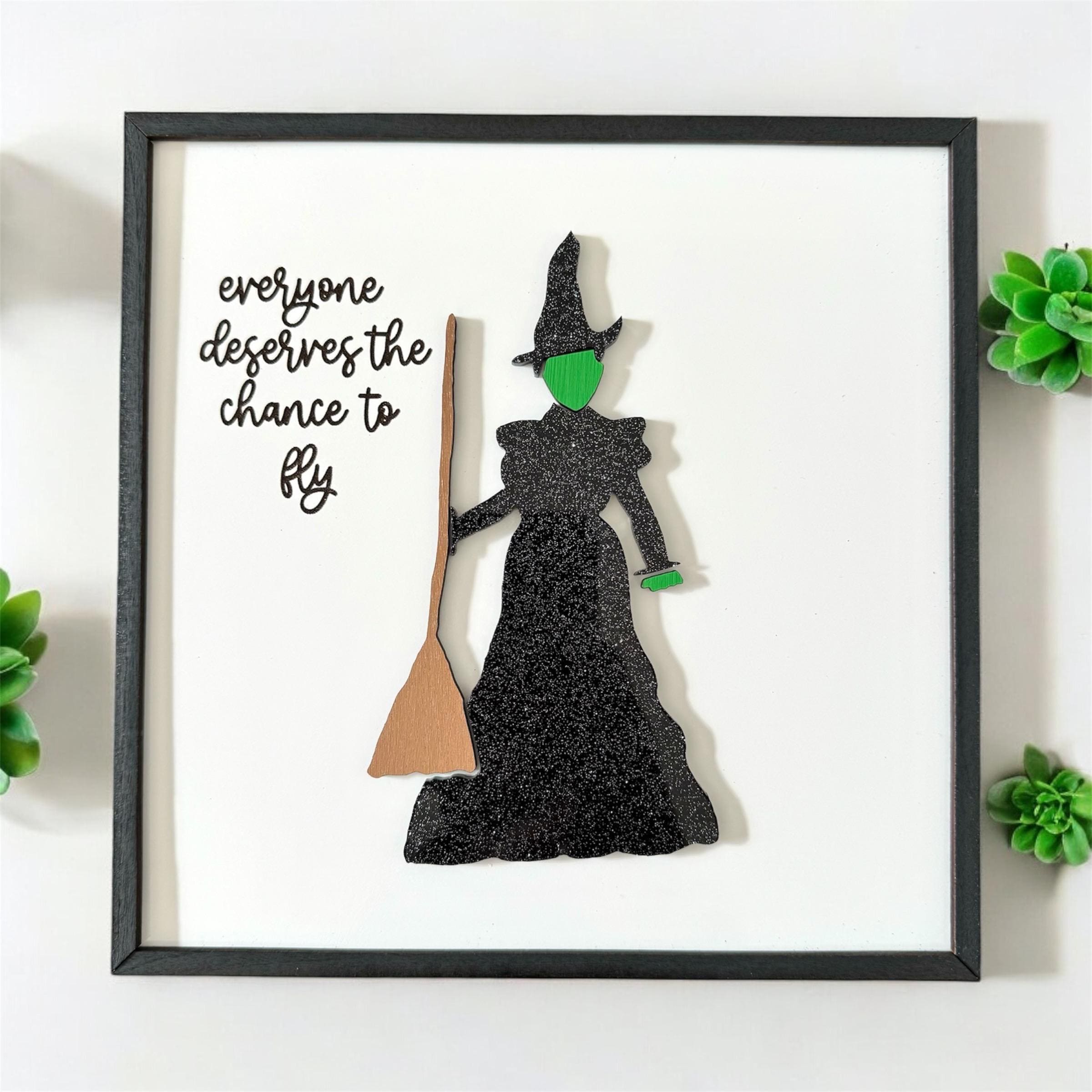 Wicked Movie Musical Inspired 3D Art | Elphaba | Glinda | Fiyero