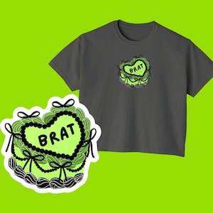 Brat Cake | Baby Tee, Y2K, Comfort Colors Cropped Tee, Brat Album and Tour Merch