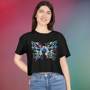 JayVik Schmetterling Hexcore Crop Top | League Fan T-Shirt