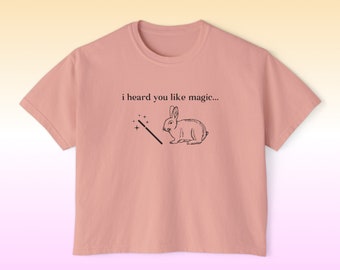Wand and a Rabbit Comfort Colors Tee | Red Wine Supernova Sapphic Shirt