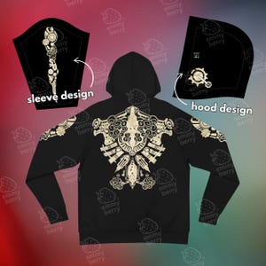 Sudadera con capucha de tatuajes de Vi / Sudadera para cosplay, Merchandising para gamers, Regalo de Navidad, CaitVi
