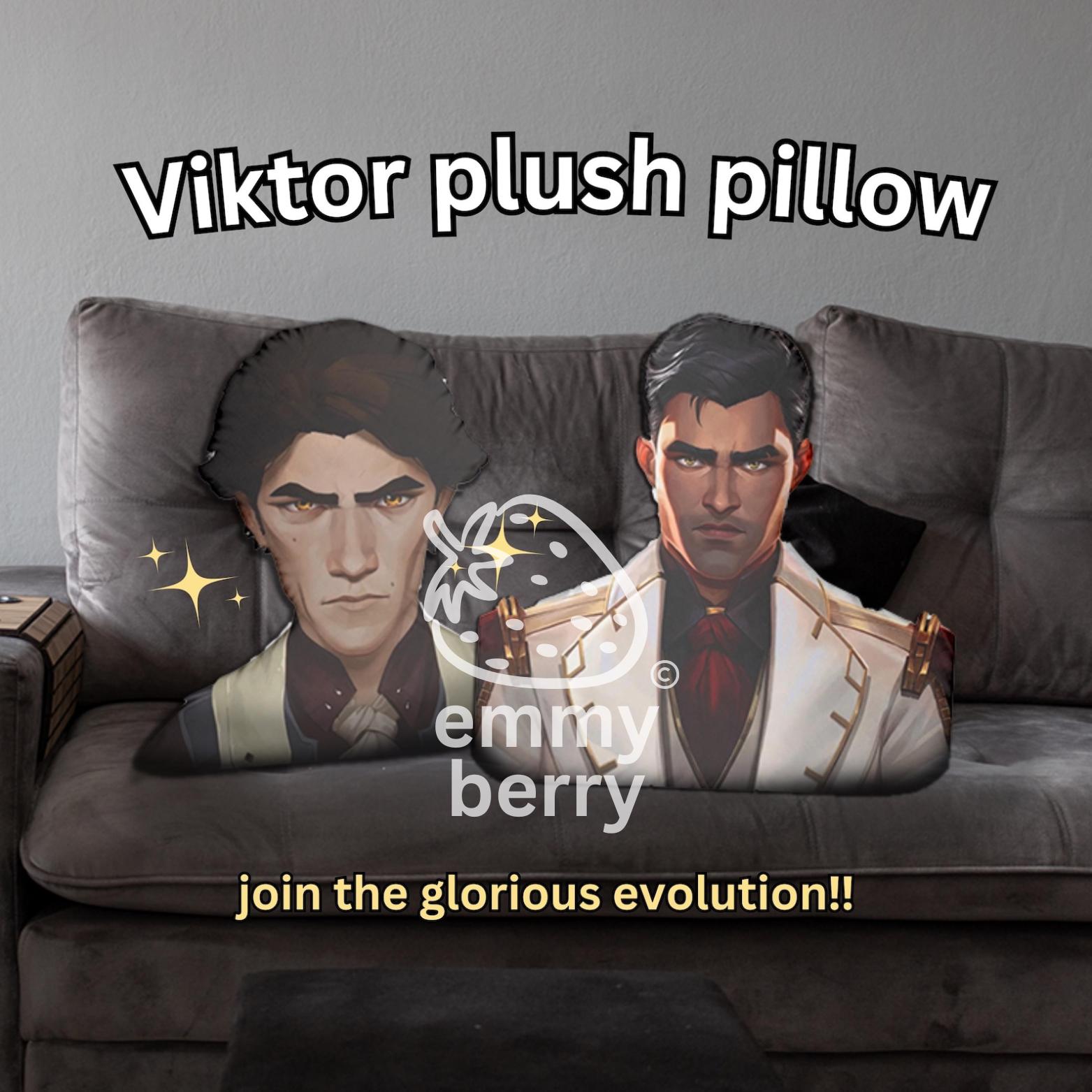 Viktor Plush Pillow | Funny Plush, Custom pillow, Machine Herald, Glorious Evolution, Body Pillow, Gift for Gamer, Fandom Gifts