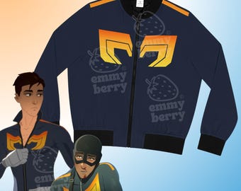 Versand Robert Robertson Cosplay Jacke | Mecha Man Suit Full-Zip Bomber
