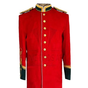 Britische Armee 1879 Anglo Zulu Kriegsjacke | Herren traditionellen Vintage Offizier Tunika Circa rote Wolljacke