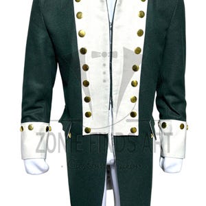18th Century Regimental Uniform | Men&#39;s Revolutionary War Jacket | Historical Royal Marine Regiment Jacket