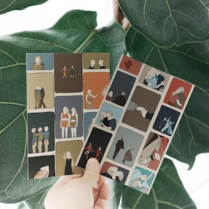 Cartes postales après la traversée, Courrier colibri, Correspondant, Carte postale relation, Ensemble de cartes postales d'art, Anniversaire, Anniversaire, Cartes postales, Art numérique
