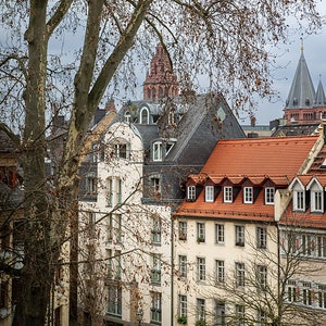 Germany Photography Print German Houses Under a Stormy Sky, Large Wall Art, European Decor image 2