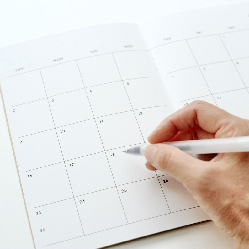 2024 Monthly Planner Kraft, 2024 Calendar, Appointment Planner, Kraft Planner image 4