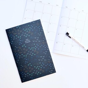 2026 Monthly Planner - Midnight Garden, 2026 Calendar, Appointment Planner, Floral Planner Monthly, Modern Floral Calendar, 2026 Planner