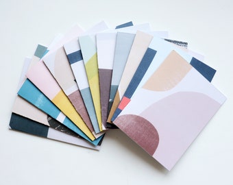 Blank Cards - Set of 12 - Modern Art Size A2 Notecards
