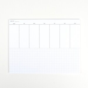 Weekly Planner Notepad, Vertical Task Pad, To-Do List Planner, Undated Sheets image 2