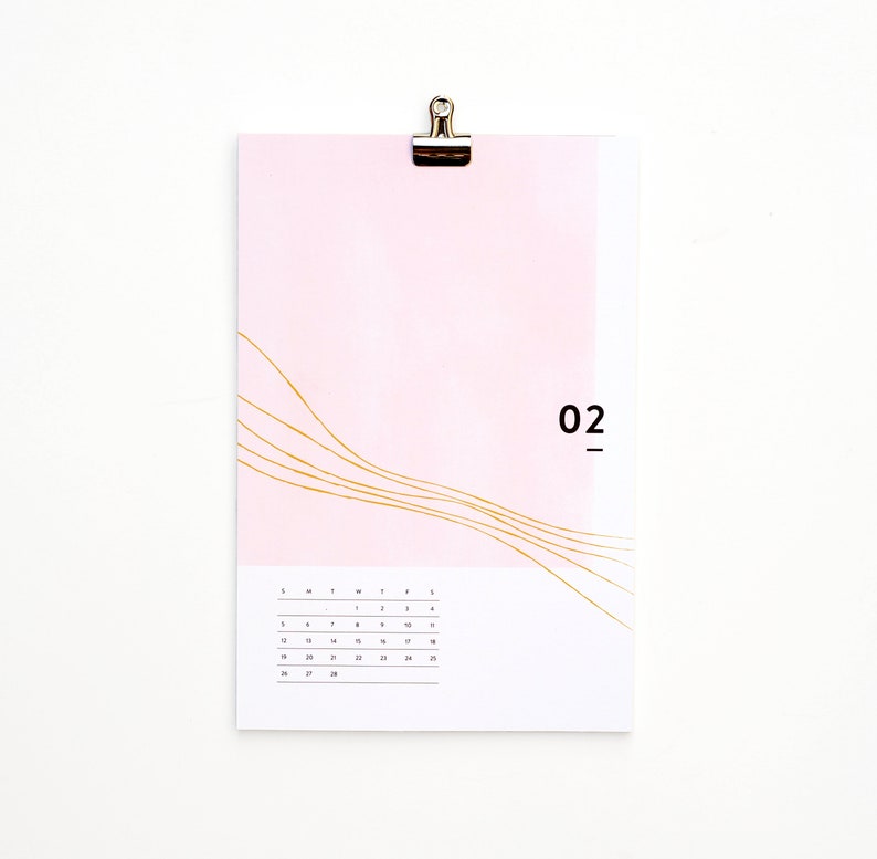 2023 Calendar Wall Calendar 2023 Art Calendar Modern Etsy