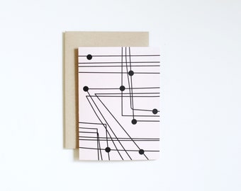 Notecards (set of 4) - TRANSIT | Blank Card | Art Cards | Thank You Cards