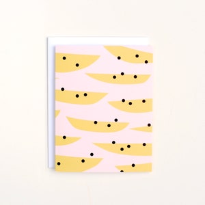 Alledaagse kaart Blanco meloenbeskaart Leuke verjaardagskaart Moderne kunstkaart Blanco voor elke gelegenheid Gefeliciteerd Fijne verjaardag, bedankkaart