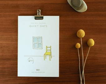 2024 Calendar, Small Art Calendar - Quiet Days